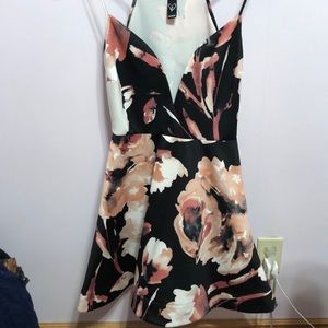 Floral print cocktail dress